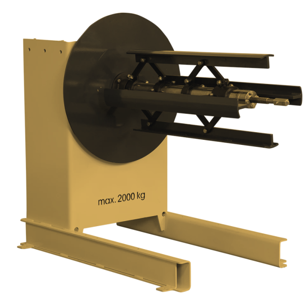 Forstner Unpowered Decoiler - Reliable 2000 kg coil handling solution designed for quick and efficient sheet metal processing