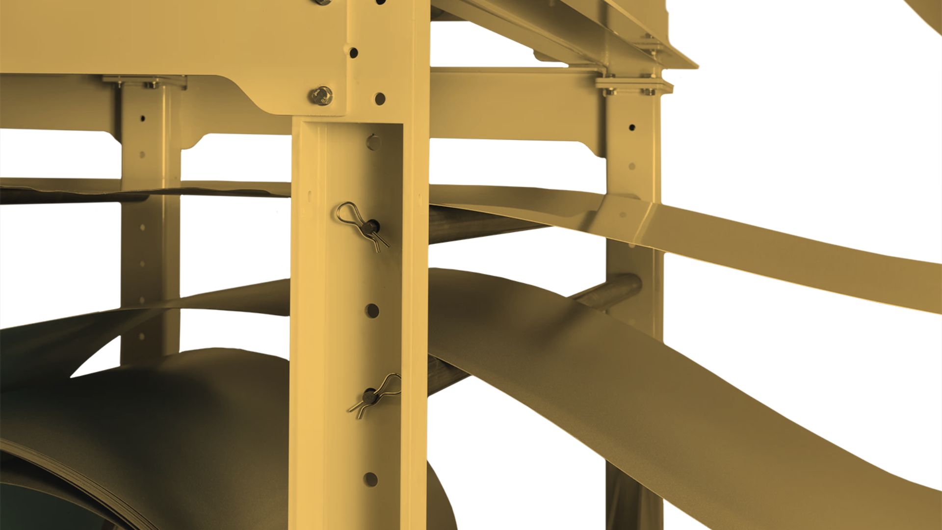 Coil handling system for safe and efficient metal coil management in manufacturing.