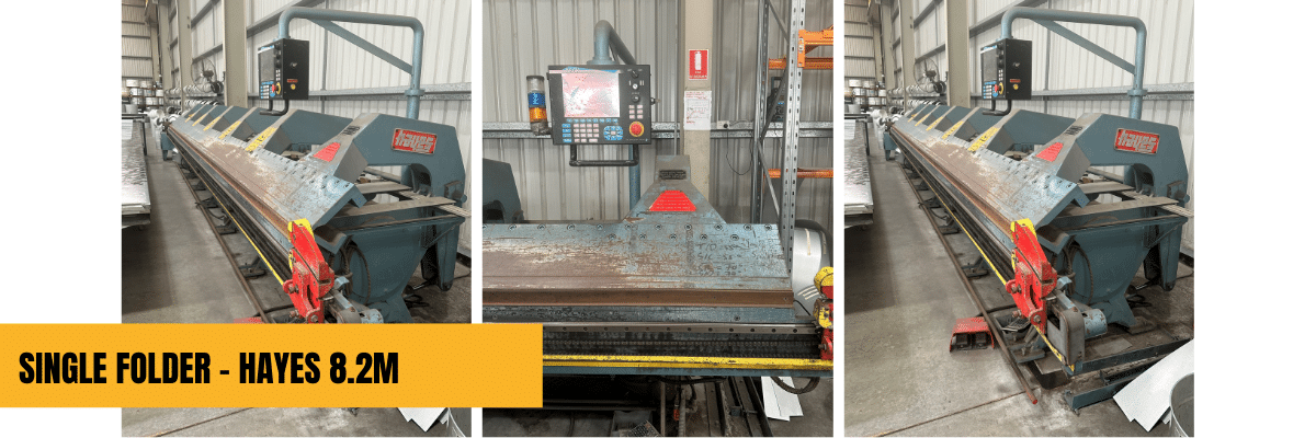Hayes 8.2m single folder preowned